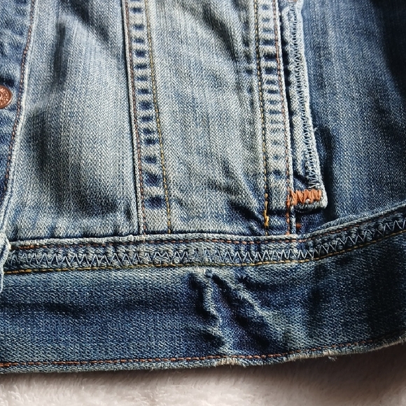 Aeropostale Blue Washed Denim Jacket - Picture 7 of 15